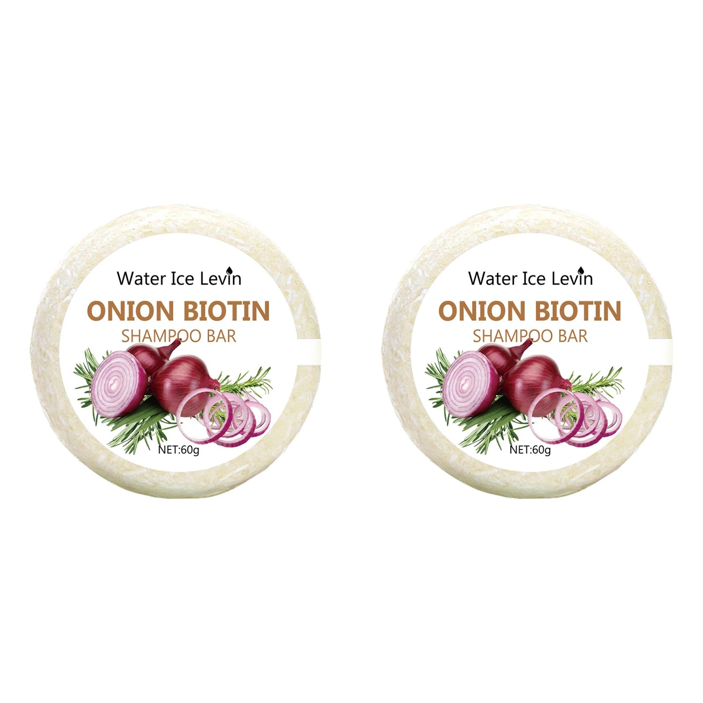 Onion & Biotin Shampoo Bar - 60g, Suitable for All Hair Types