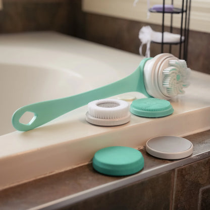 NEW Electric Shower Body Cleaning Brush 5 Heads Spinning