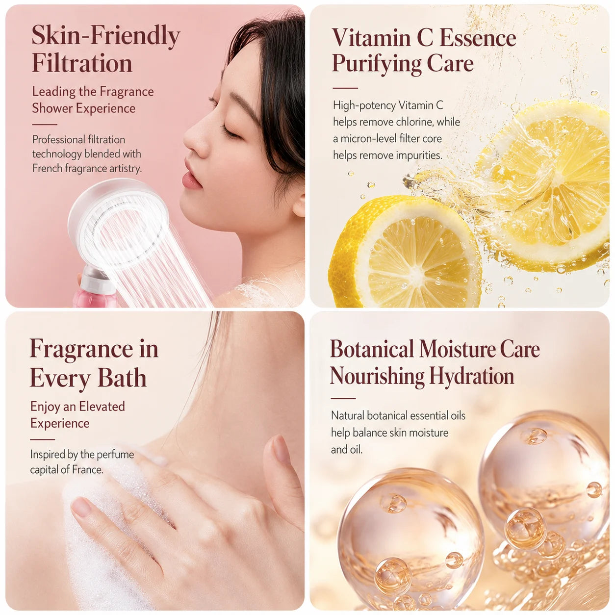 Vitamin C Filter Shower Head High Pressure Fragrance