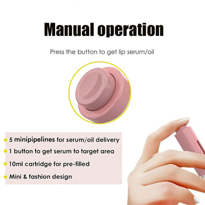 105 Pins Titanium Derma Roller Micro Needles Facial Lip Boost