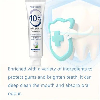 10% Nano Hydroxyapatite Toothpaste Restores White Teeth